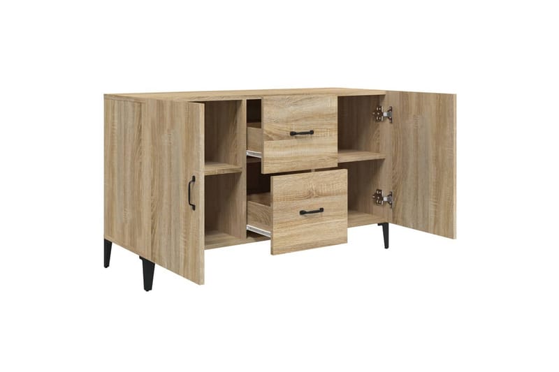 beBasic skænk 100x36x60 cm konstrueret træ sonoma-eg - Brun - Opbevaring - Opbevaringsmøbler - Skænke & sideboards