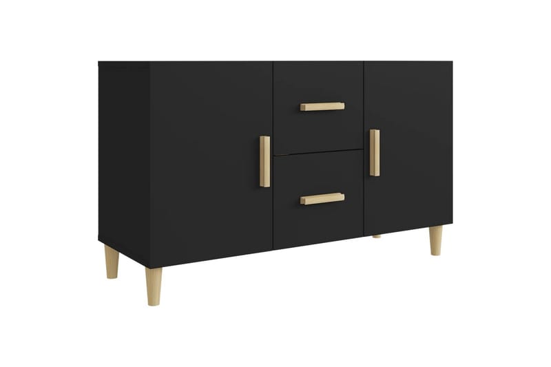 beBasic skænk 100x36x60 cm konstrueret træ sort - Sort - Opbevaring - Opbevaringsmøbler - Skænke & sideboards