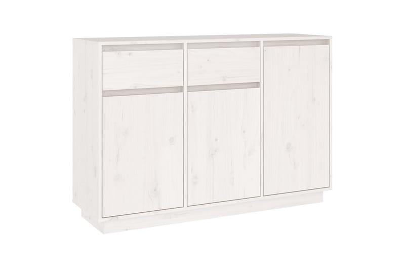 beBasic skænk 110x34x75 cm massivt fyrretræ hvid - Hvid - Opbevaring - Opbevaringsmøbler - Skænke & sideboards