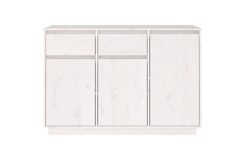 beBasic skænk 110x34x75 cm massivt fyrretræ hvid - Hvid - Opbevaring - Opbevaringsmøbler - Skænke & sideboards