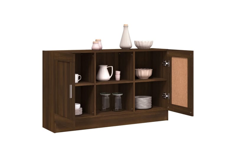 beBasic skænk 120x30,5x70 cm konstrueret træ brun egetræsfarve - Brun - Opbevaring - Opbevaringsmøbler - Skænke & sideboards