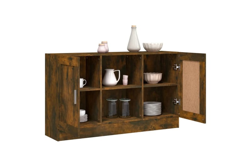 beBasic skænk 120x30,5x70 cm konstrueret træ røget egetræsfarve - Brun - Opbevaring - Opbevaringsmøbler - Skænke & sideboards