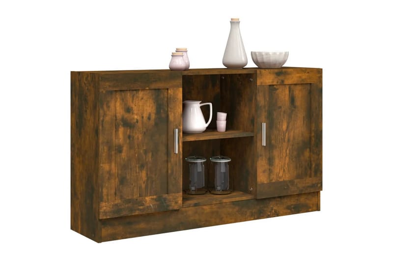 beBasic skænk 120x30,5x70 cm konstrueret træ røget egetræsfarve - Brun - Opbevaring - Opbevaringsmøbler - Skænke & sideboards