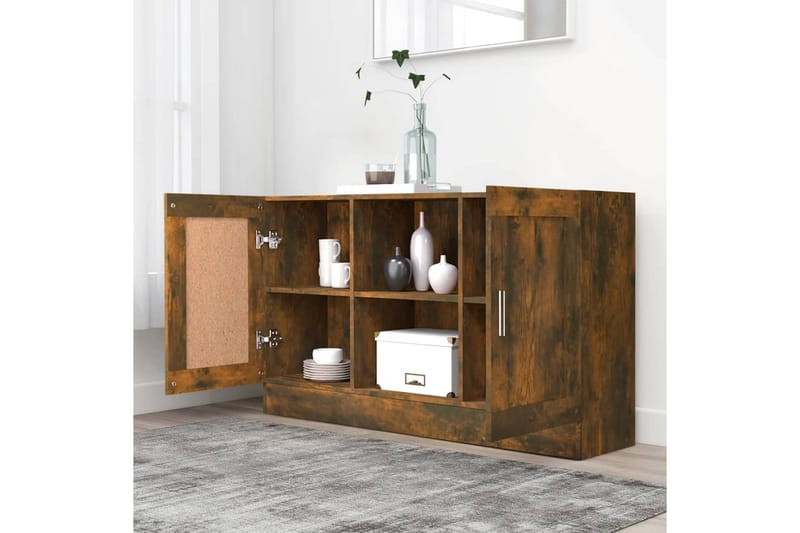 beBasic skænk 120x30,5x70 cm konstrueret træ røget egetræsfarve - Brun - Opbevaring - Opbevaringsmøbler - Skænke & sideboards