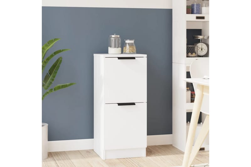 beBasic skænk 30x30x70 cm konstrueret træ hvid - Hvid - Opbevaring - Opbevaringsmøbler - Skænke & sideboards