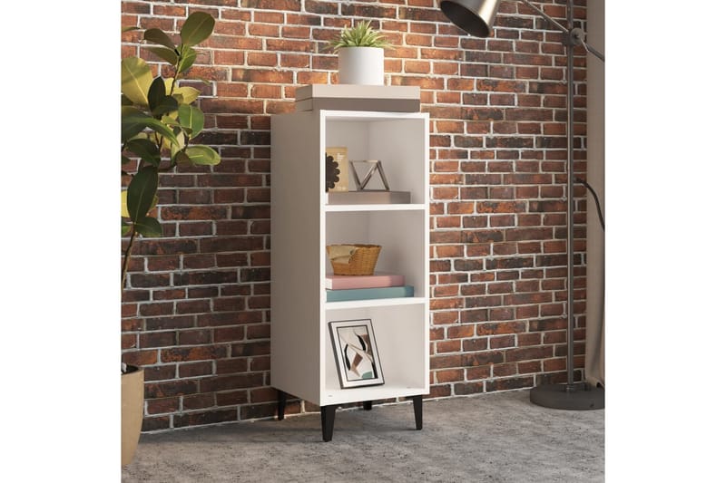 beBasic skænk 34,5x32,5x90 cm konstrueret træ hvid - Hvid - Opbevaring - Opbevaringsmøbler - Skænke & sideboards