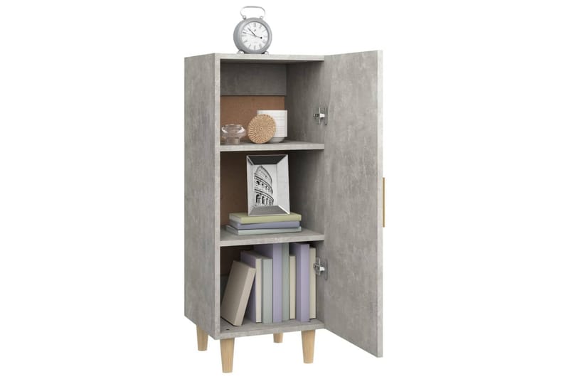 beBasic skænk 34,5x34x90 cm konstrueret træ betongrå - GrÃ¥ - Opbevaring - Opbevaringsmøbler - Skænke & sideboards