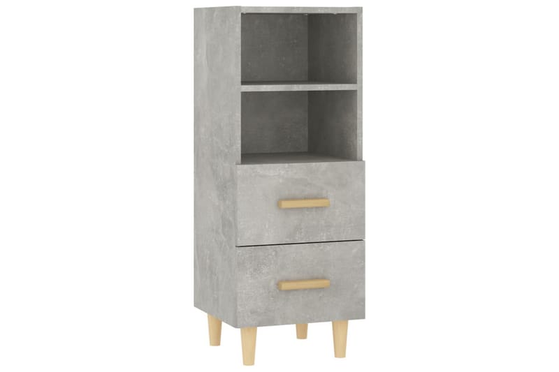 beBasic skænk 34,5x34x90 cm konstrueret træ betongrå - GrÃ¥ - Opbevaring - Opbevaringsmøbler - Skænke & sideboards