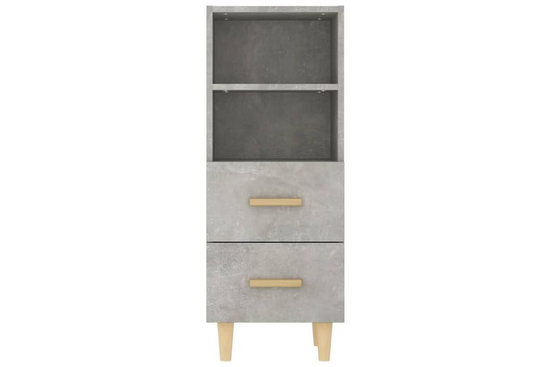 beBasic skænk 34,5x34x90 cm konstrueret træ betongrå - GrÃ¥ - Opbevaring - Opbevaringsmøbler - Skænke & sideboards