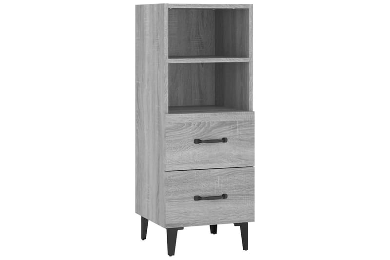 beBasic skænk 34,5x34x90 cm konstrueret træ grå sonoma-eg - GrÃ¥ - Opbevaring - Opbevaringsmøbler - Skænke & sideboards