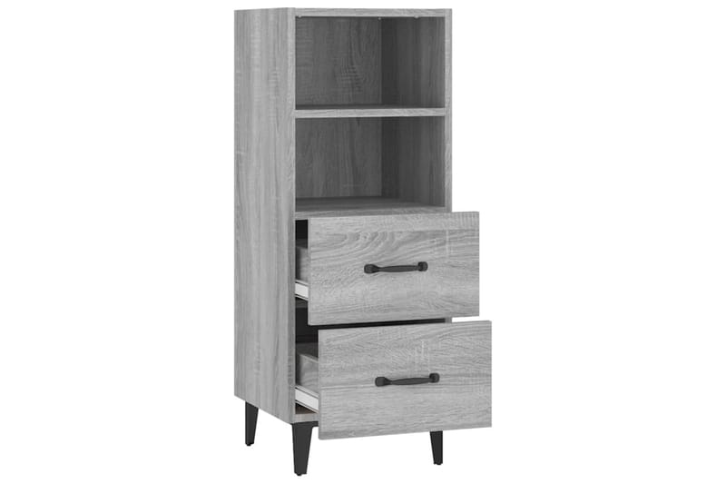 beBasic skænk 34,5x34x90 cm konstrueret træ grå sonoma-eg - GrÃ¥ - Opbevaring - Opbevaringsmøbler - Skænke & sideboards