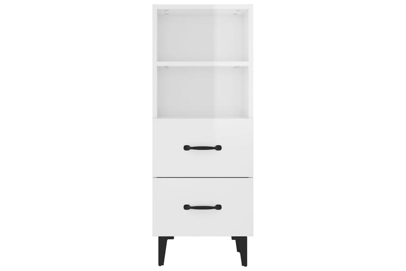 beBasic skænk 34,5x34x90 cm konstrueret træ hvid højglans - Hvid - Opbevaring - Opbevaringsmøbler - Skænke & sideboards