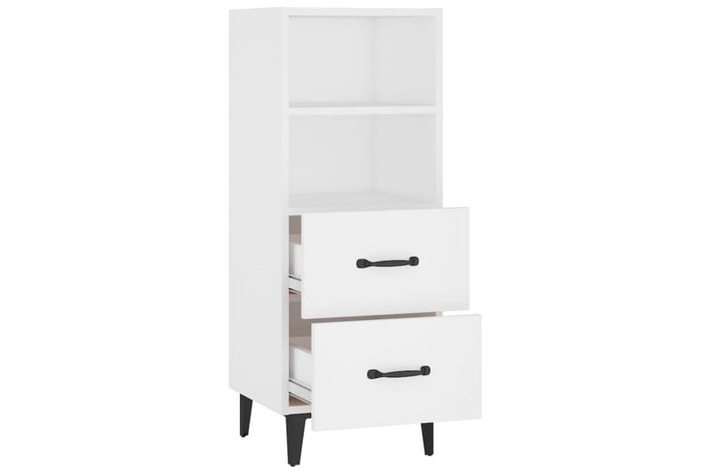 beBasic skænk 34,5x34x90 cm konstrueret træ hvid - Hvid - Opbevaring - Opbevaringsmøbler - Skænke & sideboards