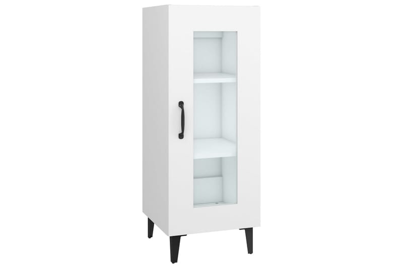 beBasic skænk 34,5x34x90 cm konstrueret træ hvid - Hvid - Opbevaring - Opbevaringsmøbler - Skænke & sideboards