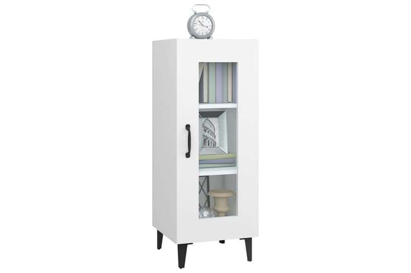 beBasic skænk 34,5x34x90 cm konstrueret træ hvid - Hvid - Opbevaring - Opbevaringsmøbler - Skænke & sideboards