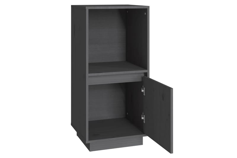 beBasic skænk 38x35x80 cm massivt fyrretræ grå - GrÃ¥ - Opbevaring - Opbevaringsmøbler - Skænke & sideboards