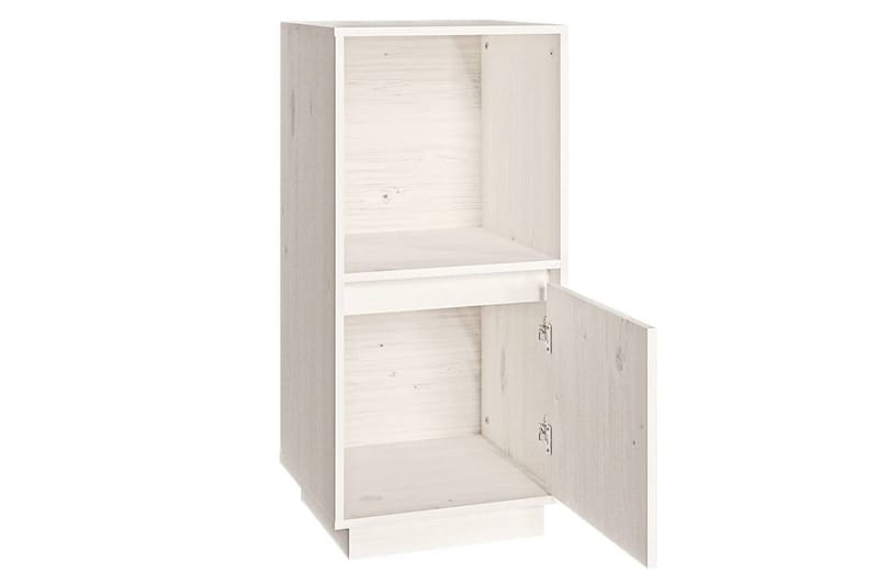 beBasic skænk 38x35x80 cm massivt fyrretræ hvid - Hvid - Opbevaring - Opbevaringsmøbler - Skænke & sideboards