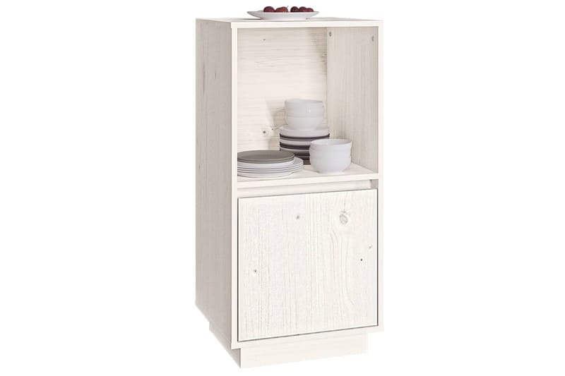 beBasic skænk 38x35x80 cm massivt fyrretræ hvid - Hvid - Opbevaring - Opbevaringsmøbler - Skænke & sideboards