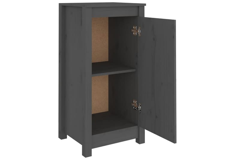 beBasic skænk 40x35x80 cm massivt fyrretræ grå - GrÃ¥ - Opbevaring - Opbevaringsmøbler - Skænke & sideboards