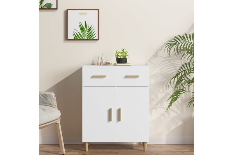 beBasic skænk 69,5x34x89 cm konstrueret træ hvid - Hvid - Opbevaring - Opbevaringsmøbler - Skænke & sideboards