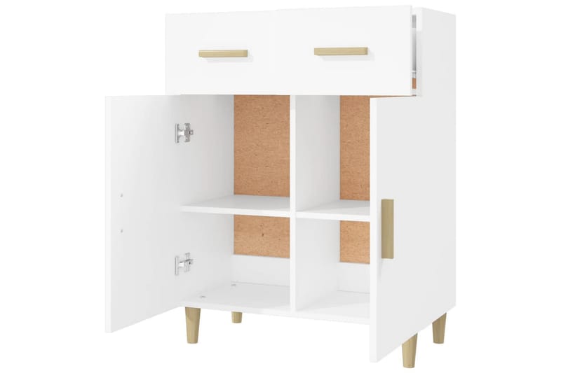 beBasic skænk 69,5x34x89 cm konstrueret træ hvid - Hvid - Opbevaring - Opbevaringsmøbler - Skænke & sideboards