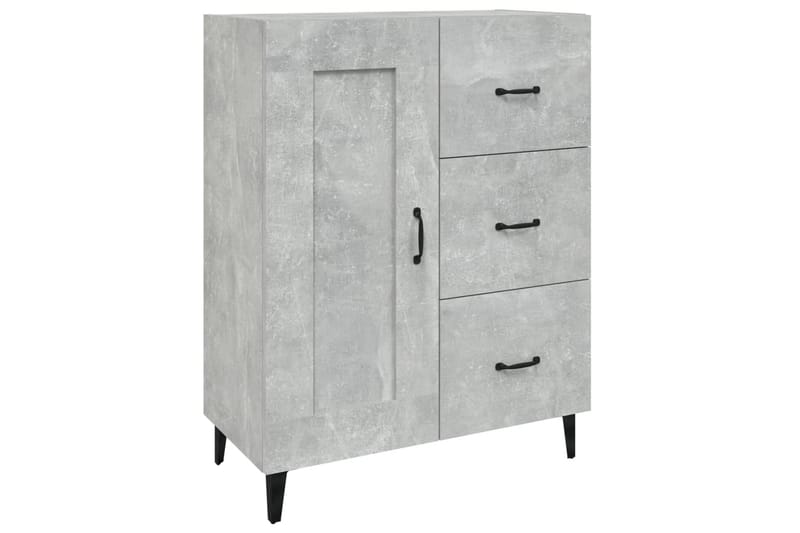 beBasic skænk 69,5x34x90 cm konstrueret træ betongrå - GrÃ¥ - Opbevaring - Opbevaringsmøbler - Skænke & sideboards