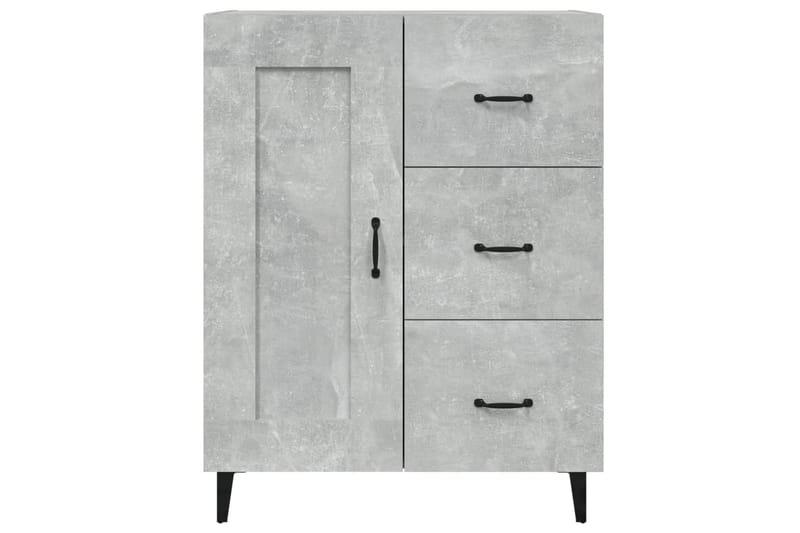 beBasic skænk 69,5x34x90 cm konstrueret træ betongrå - GrÃ¥ - Opbevaring - Opbevaringsmøbler - Skænke & sideboards