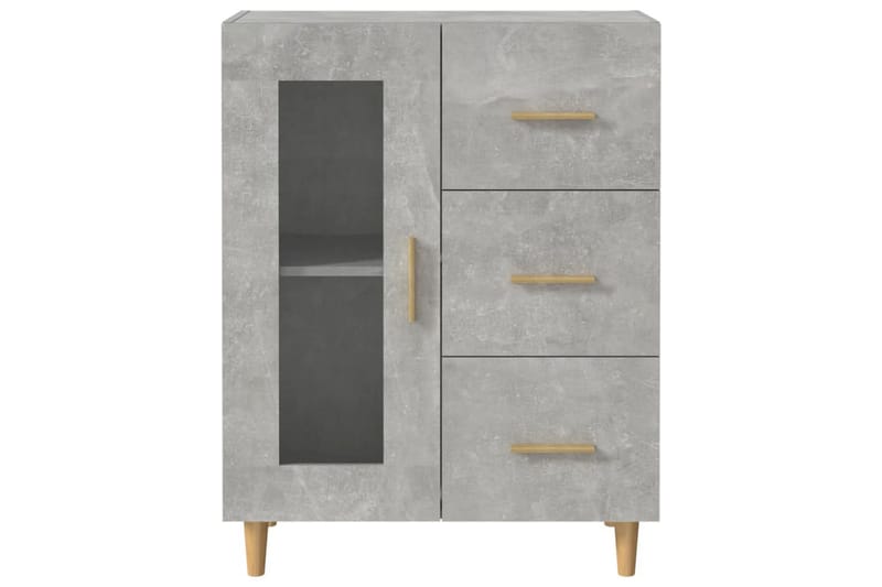 beBasic skænk 69,5x34x90 cm konstrueret træ betongrå - GrÃ¥ - Opbevaring - Opbevaringsmøbler - Skænke & sideboards