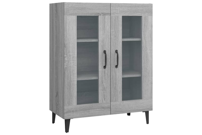 beBasic skænk 69,5x34x90 cm konstrueret træ grå sonoma-eg - GrÃ¥ - Opbevaring - Opbevaringsmøbler - Skænke & sideboards