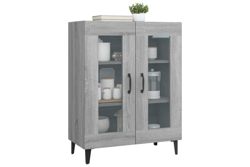 beBasic skænk 69,5x34x90 cm konstrueret træ grå sonoma-eg - GrÃ¥ - Opbevaring - Opbevaringsmøbler - Skænke & sideboards