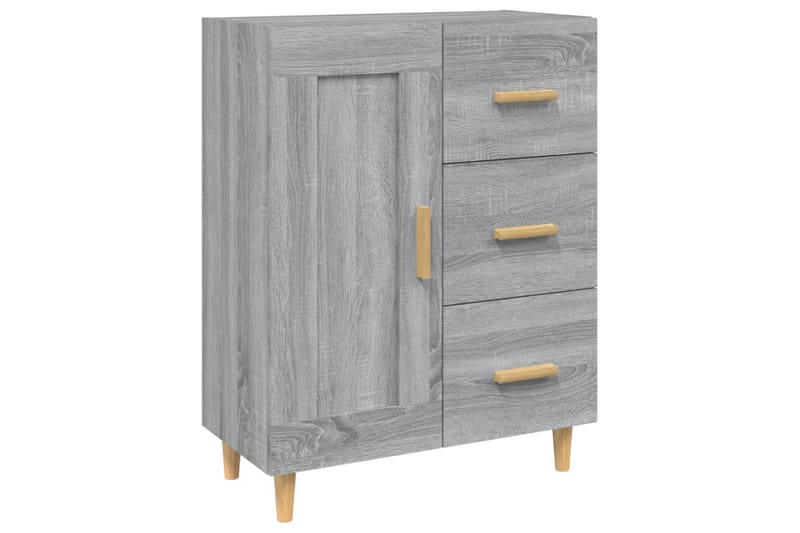 beBasic skænk 69,5x34x90 cm konstrueret træ grå sonoma-eg - GrÃ¥ - Opbevaring - Opbevaringsmøbler - Skænke & sideboards