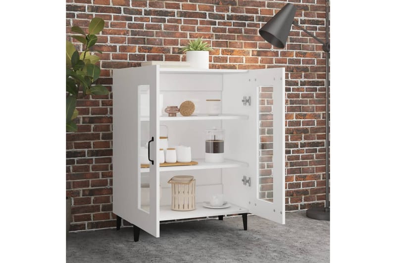 beBasic skænk 69,5x34x90 cm konstrueret træ hvid - Hvid - Opbevaring - Opbevaringsmøbler - Skænke & sideboards