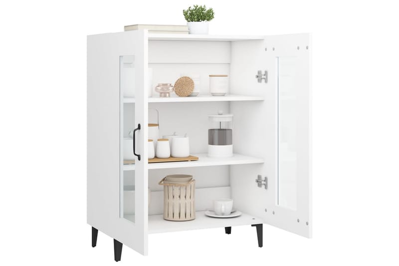 beBasic skænk 69,5x34x90 cm konstrueret træ hvid - Hvid - Opbevaring - Opbevaringsmøbler - Skænke & sideboards