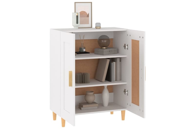 beBasic skænk 69,5x34x90 cm konstrueret træ hvid - Hvid - Opbevaring - Opbevaringsmøbler - Skænke & sideboards