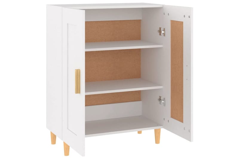 beBasic skænk 69,5x34x90 cm konstrueret træ hvid - Hvid - Opbevaring - Opbevaringsmøbler - Skænke & sideboards