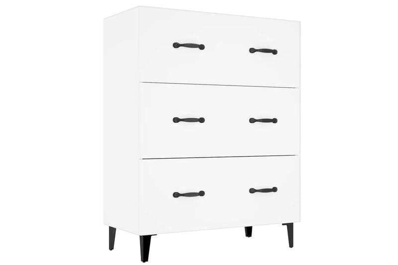 beBasic skænk 69,5x34x90 cm konstrueret træ hvid - Hvid - Opbevaring - Opbevaringsmøbler - Skænke & sideboards