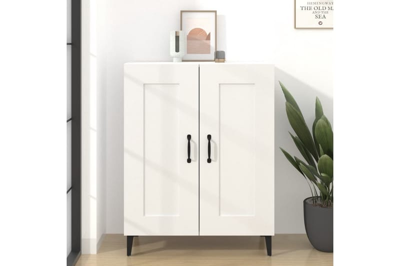 beBasic skænk 69,5x34x90 cm konstrueret træ hvid - Hvid - Opbevaring - Opbevaringsmøbler - Skænke & sideboards