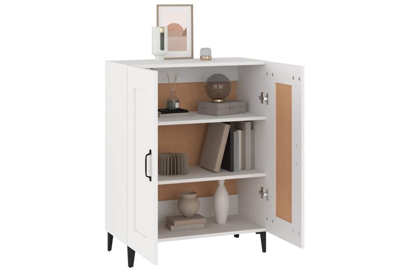 beBasic skænk 69,5x34x90 cm konstrueret træ hvid - Hvid - Opbevaring - Opbevaringsmøbler - Skænke & sideboards