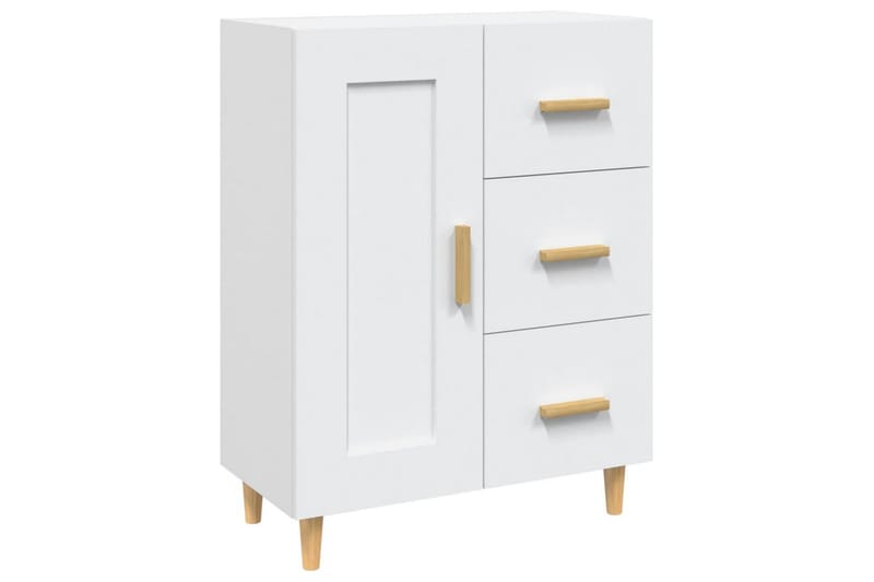 beBasic skænk 69,5x34x90 cm konstrueret træ hvid - Hvid - Opbevaring - Opbevaringsmøbler - Skænke & sideboards