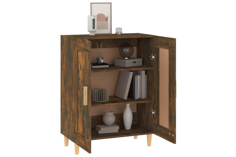 beBasic skænk 69,5x34x90 cm konstrueret træ røget egetræsfarve - Brun - Opbevaring - Opbevaringsmøbler - Skænke & sideboards