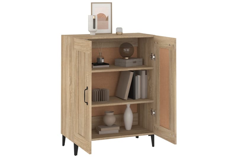 beBasic skænk 69,5x34x90 cm konstrueret træ sonoma-eg - Brun - Opbevaring - Opbevaringsmøbler - Skænke & sideboards