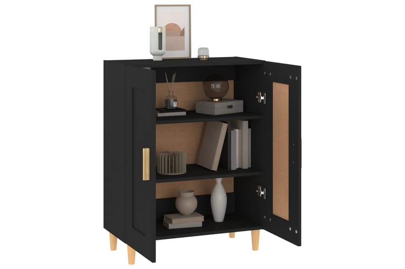 beBasic skænk 69,5x34x90 cm konstrueret træ sort - Sort - Opbevaring - Opbevaringsmøbler - Skænke & sideboards