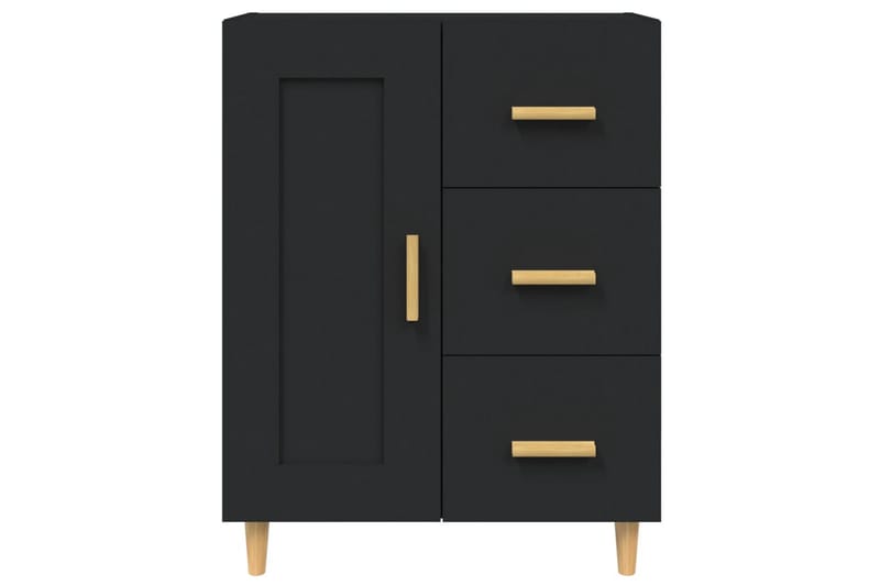 beBasic skænk 69,5x34x90 cm konstrueret træ sort - Sort - Opbevaring - Opbevaringsmøbler - Skænke & sideboards