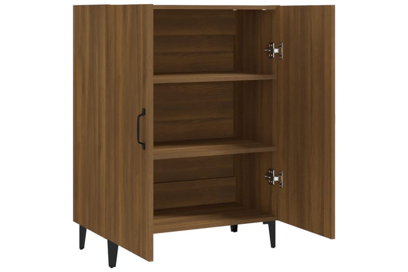 beBasic skænk 70x34x90 cm konstrueret træ brun egetræsfarve - Brun - Opbevaring - Opbevaringsmøbler - Skænke & sideboards