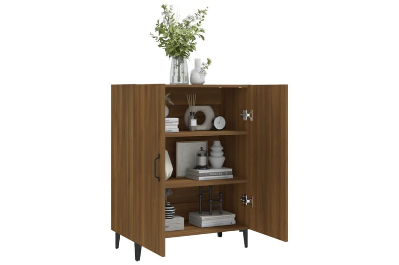 beBasic skænk 70x34x90 cm konstrueret træ brun egetræsfarve - Brun - Opbevaring - Opbevaringsmøbler - Skænke & sideboards