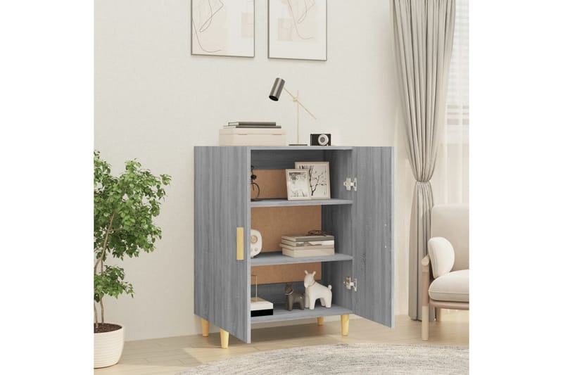 beBasic skænk 70x34x90 cm konstrueret træ grå sonoma-eg - GrÃ¥ - Opbevaring - Opbevaringsmøbler - Skænke & sideboards