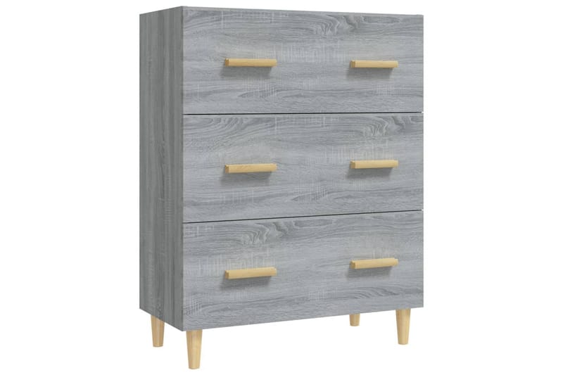 beBasic skænk 70x34x90 cm konstrueret træ grå sonoma-eg - GrÃ¥ - Opbevaring - Opbevaringsmøbler - Skænke & sideboards