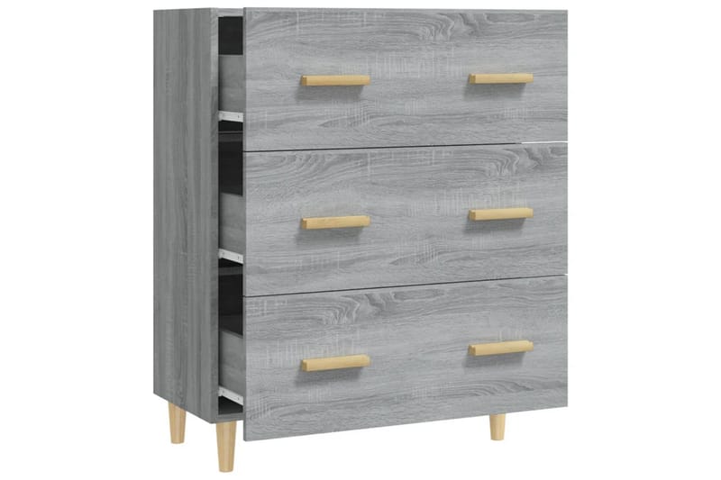 beBasic skænk 70x34x90 cm konstrueret træ grå sonoma-eg - GrÃ¥ - Opbevaring - Opbevaringsmøbler - Skænke & sideboards