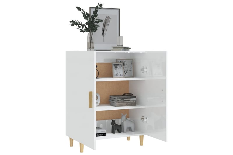 beBasic skænk 70x34x90 cm konstrueret træ hvid højglans - Hvid - Opbevaring - Opbevaringsmøbler - Skænke & sideboards