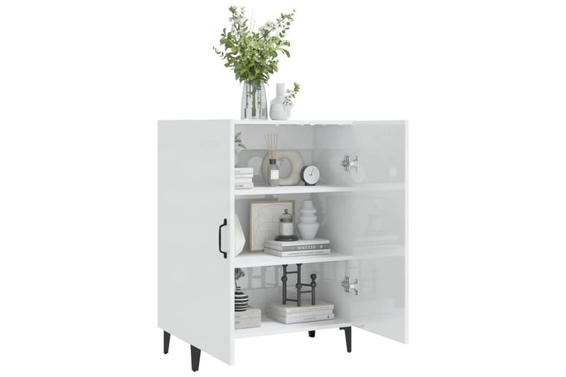 beBasic skænk 70x34x90 cm konstrueret træ hvid højglans - Hvid - Opbevaring - Opbevaringsmøbler - Skænke & sideboards